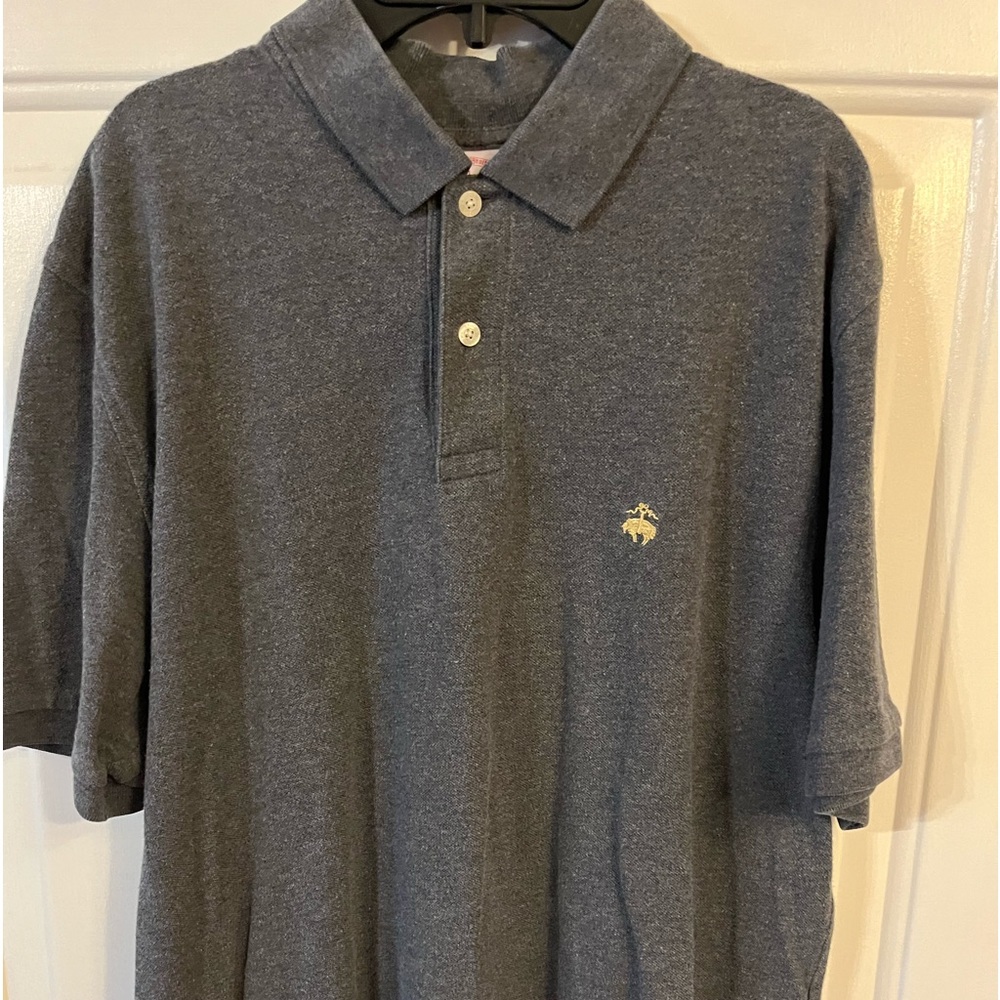Brooks Brothers 346 Original Fit Cotton Polo Grey Large